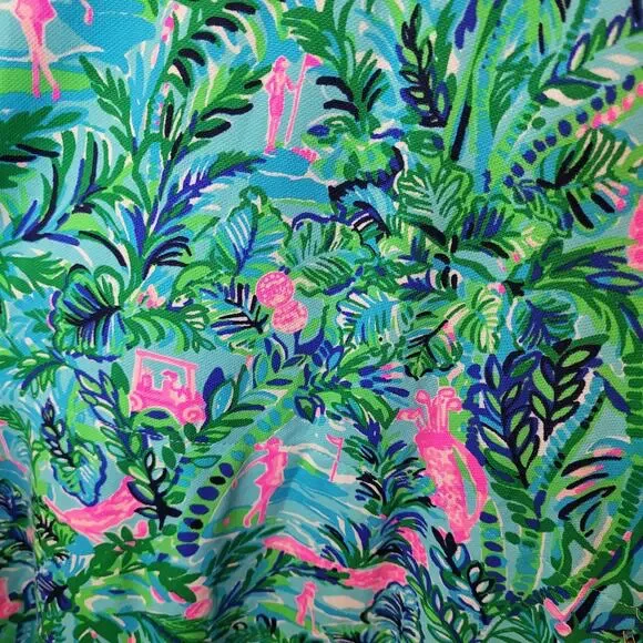 Lilly Pulitzer Luxletic Silvia Dress in Blue Horizon Parfection Print Large Golf - Picture 7 of 15